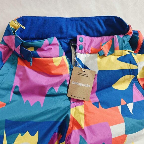 NWT Patagonia Kids' Powder Town Snow Pants ski snowboard waterproof - Picture 2 of 5